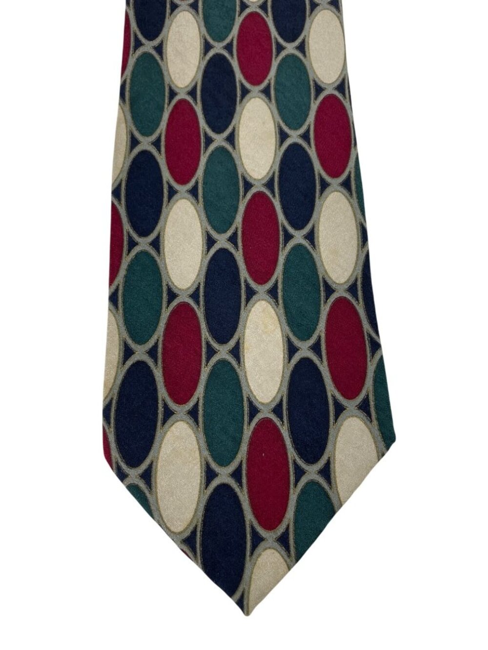 Fratelli Handmade Geometric Multicolor 100% Silk Mens Tie Necktie